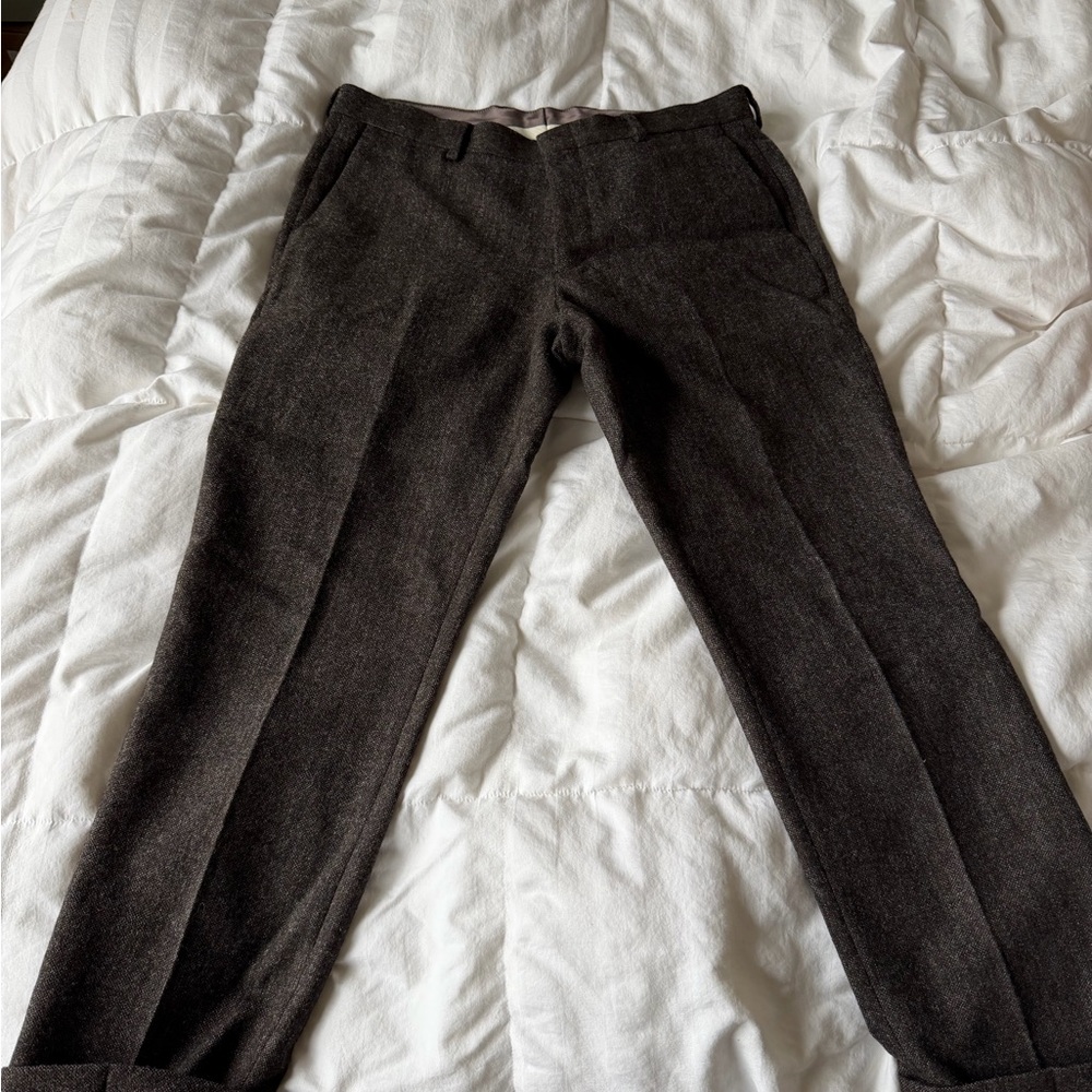 J. Crew Ludlow Men's Dark Brown Dress Pants